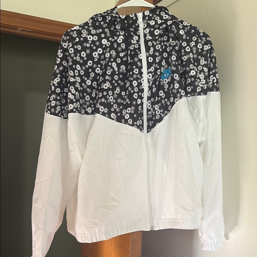 Nike Floral Black and White Jacket